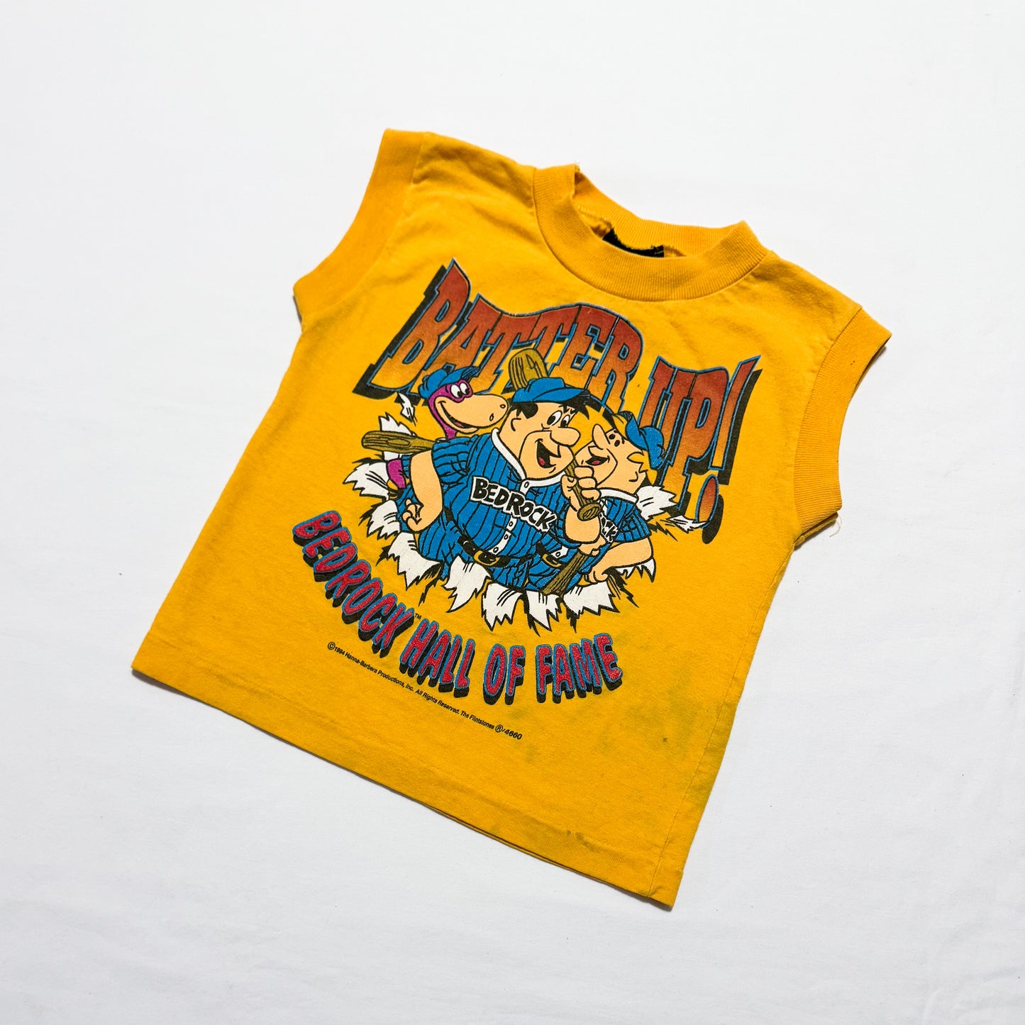 Vintage flinstones baseball top