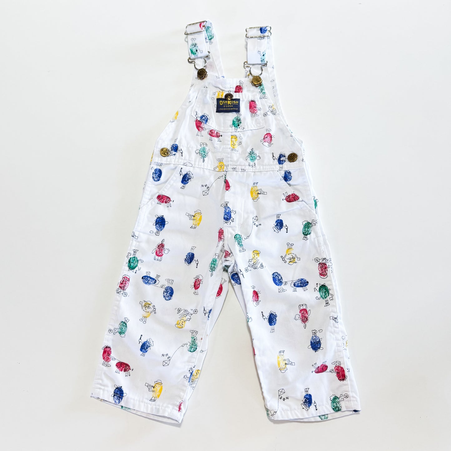 Vtg Oshkosh fingerprint overalls
