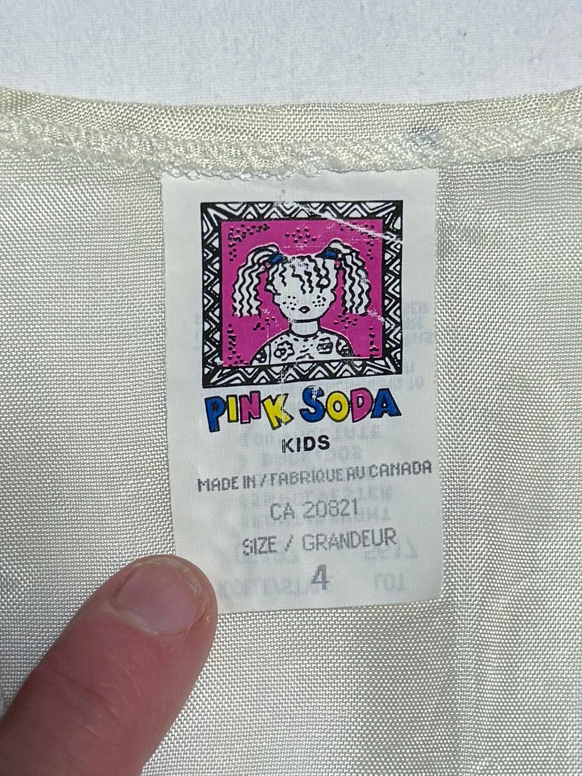 Vintage Pink Soda Plaid Waistcoat 4-6 years