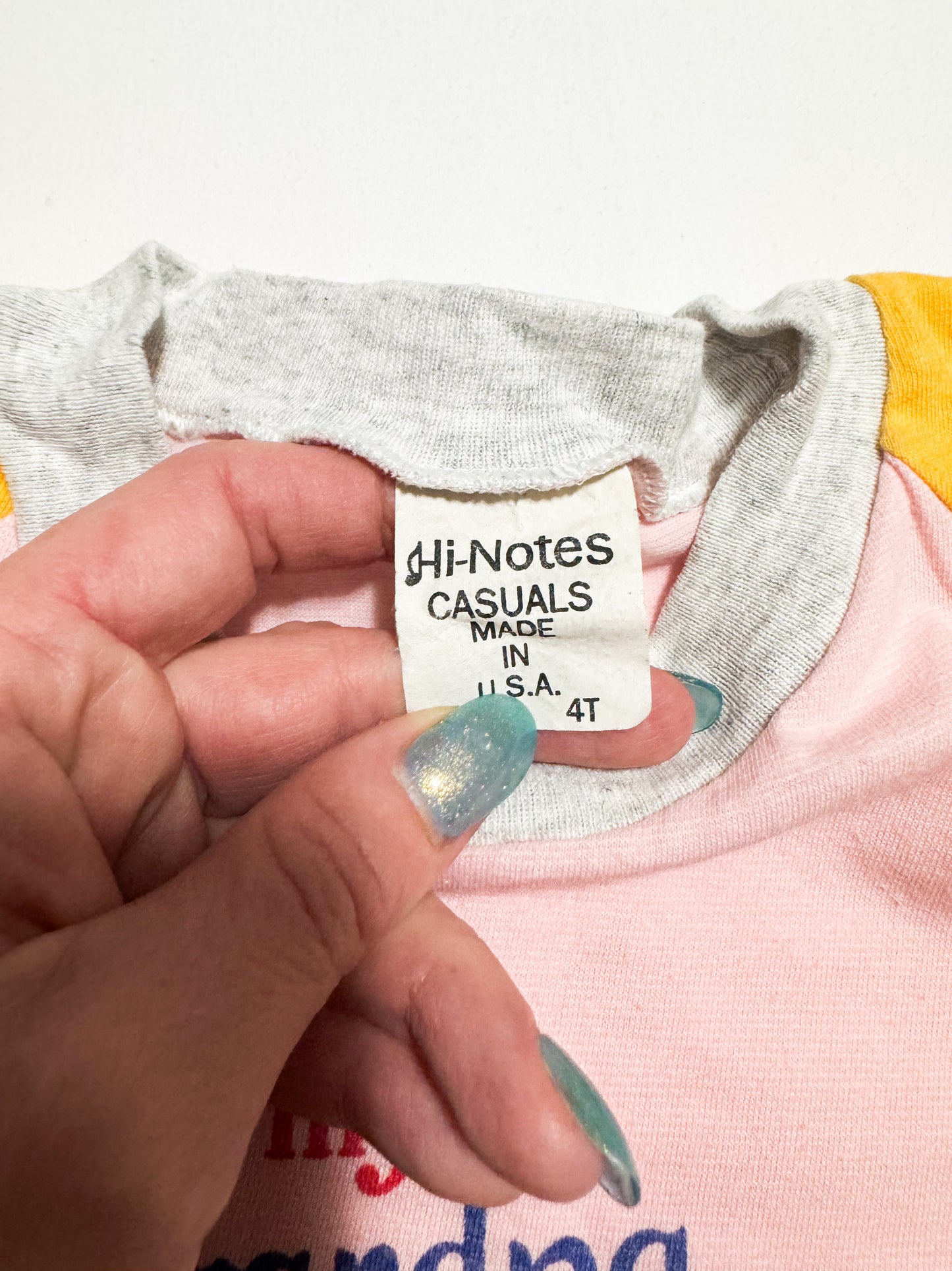 Vintage Raglan ‘Grandpa Spoils me’ T-Shirt 2-4 years