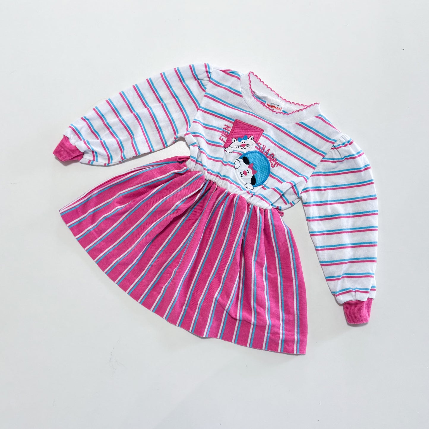 Health-Tex striped kitty dress