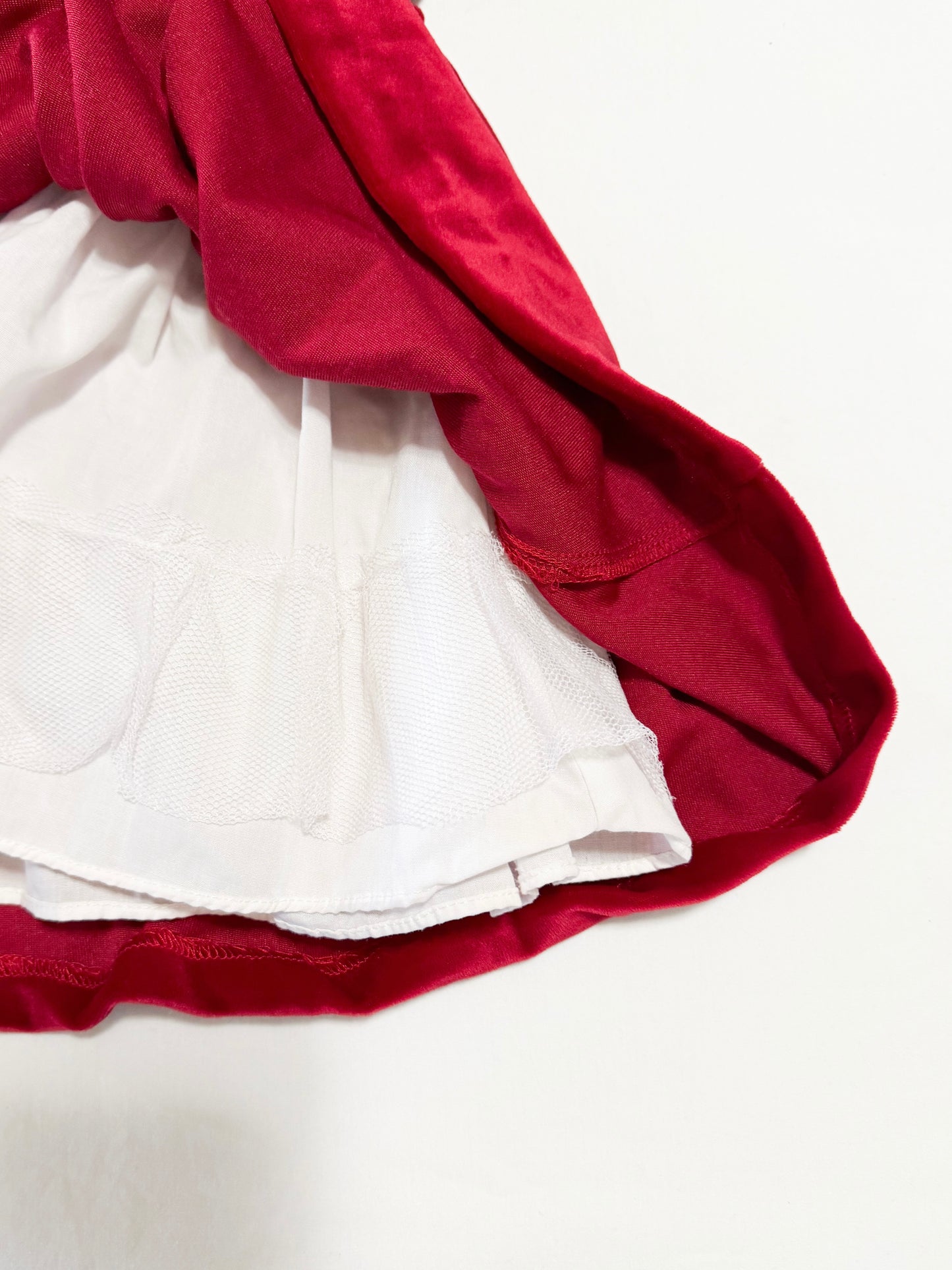 Vintage Little Bitty Velour Smocked Rosette Peter Pan Collar Dress 12 months