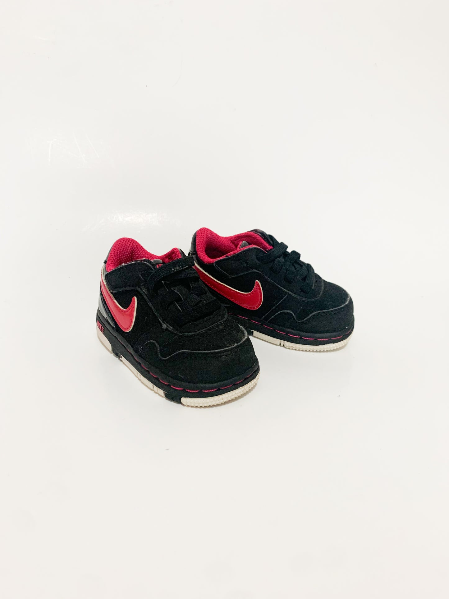 Nike Suede and Patent Velcro Sneakers Size 4 Toddler
