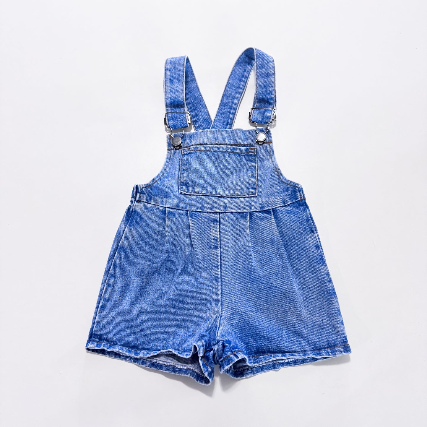 Vintage Please Mum denim Shortalls 3-5y