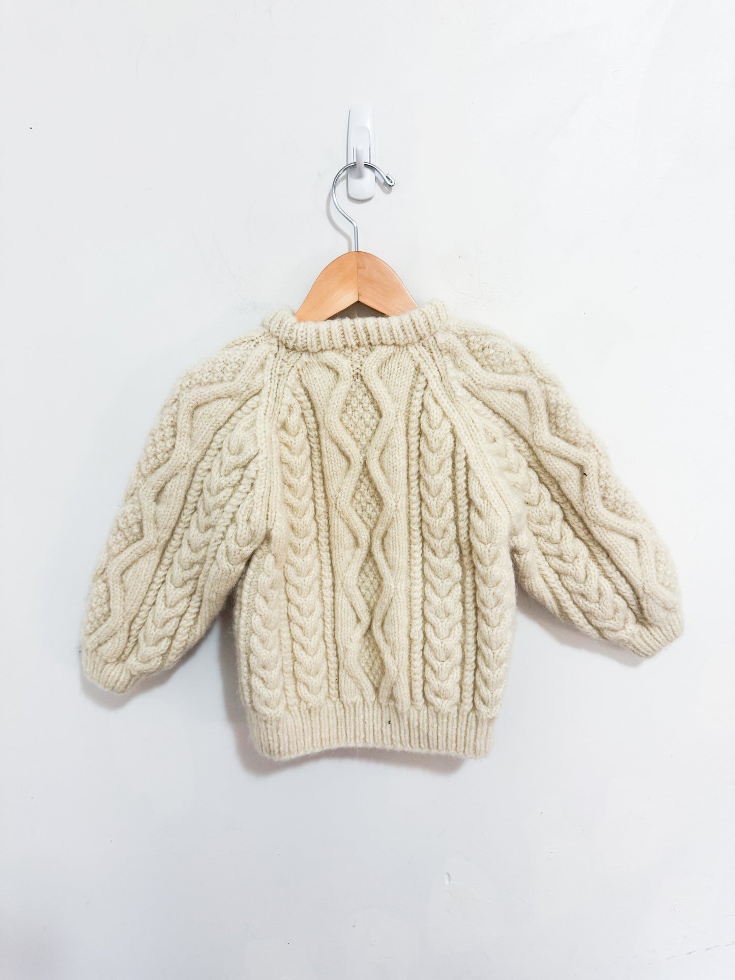 Handknit Wool Fisherman’s Sweater 2-4 years