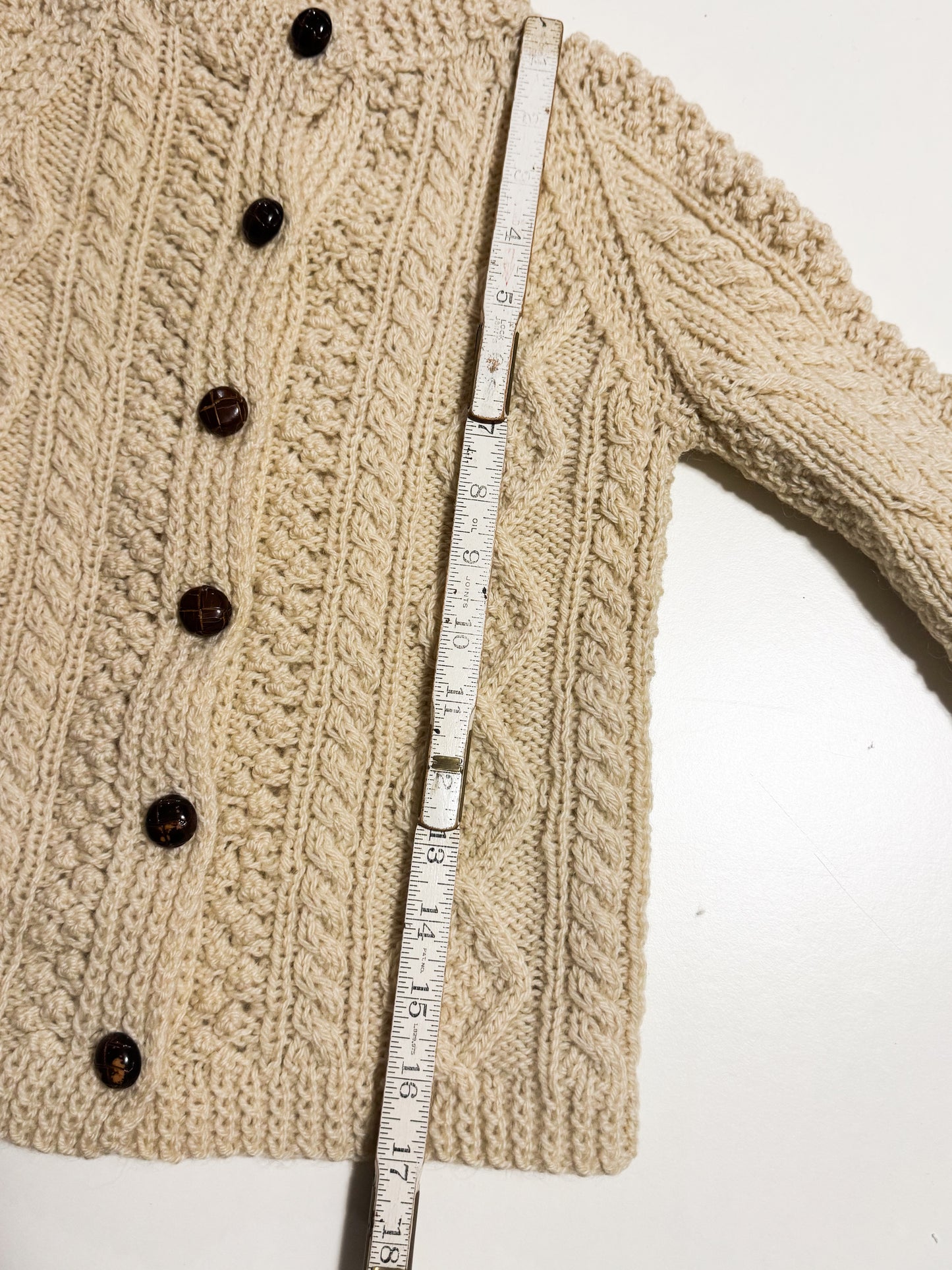 Vintage Wool Fisherman Cardigan 4-6Y