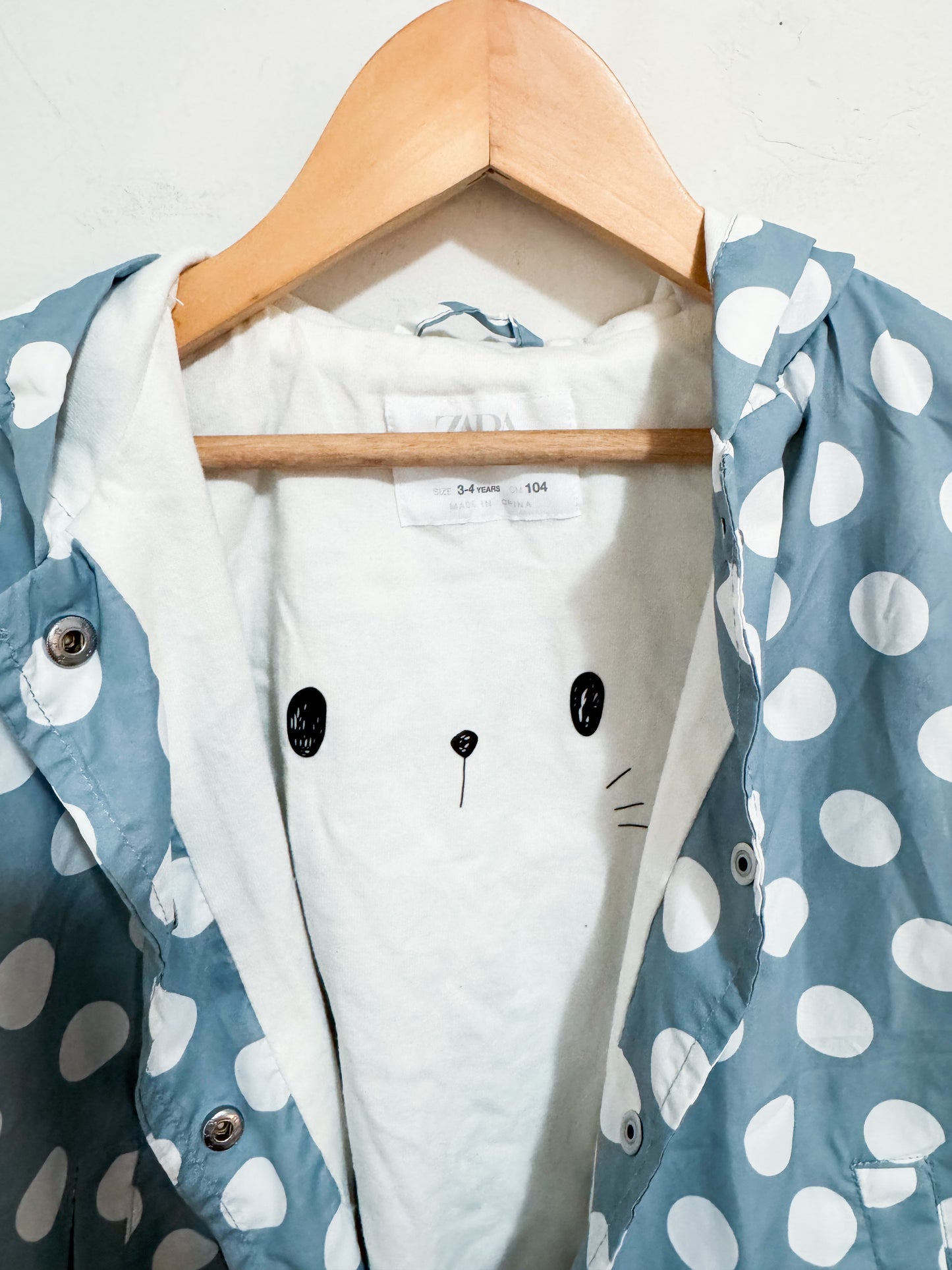 Zara Polka Dot Lightweight Jacket 3-4 years