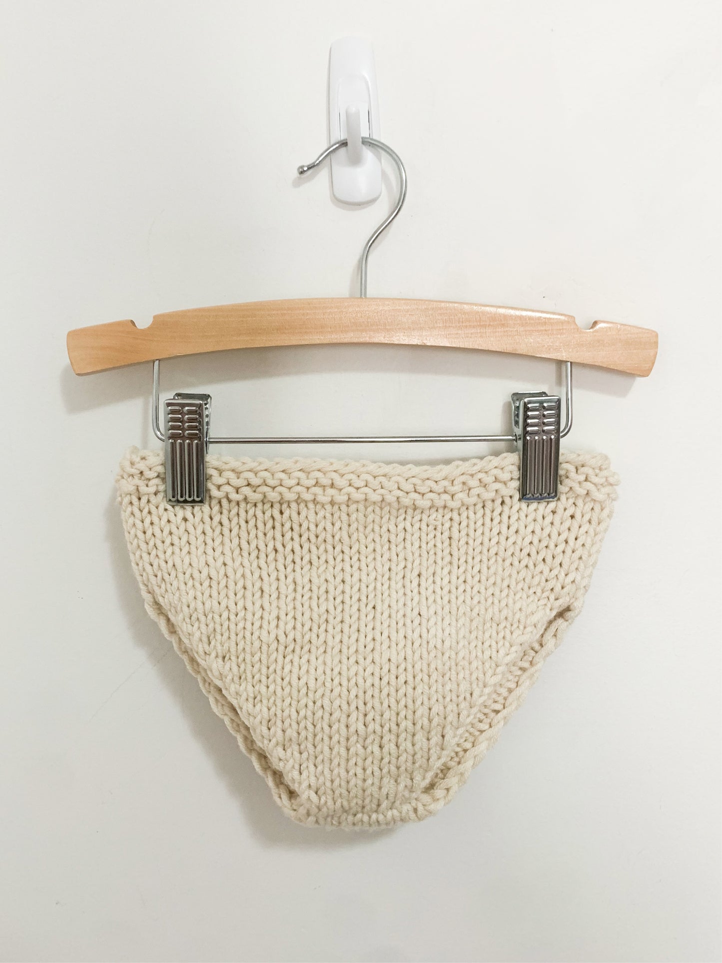 Hand Knit Bunny Tail Bloomers 1-2 years