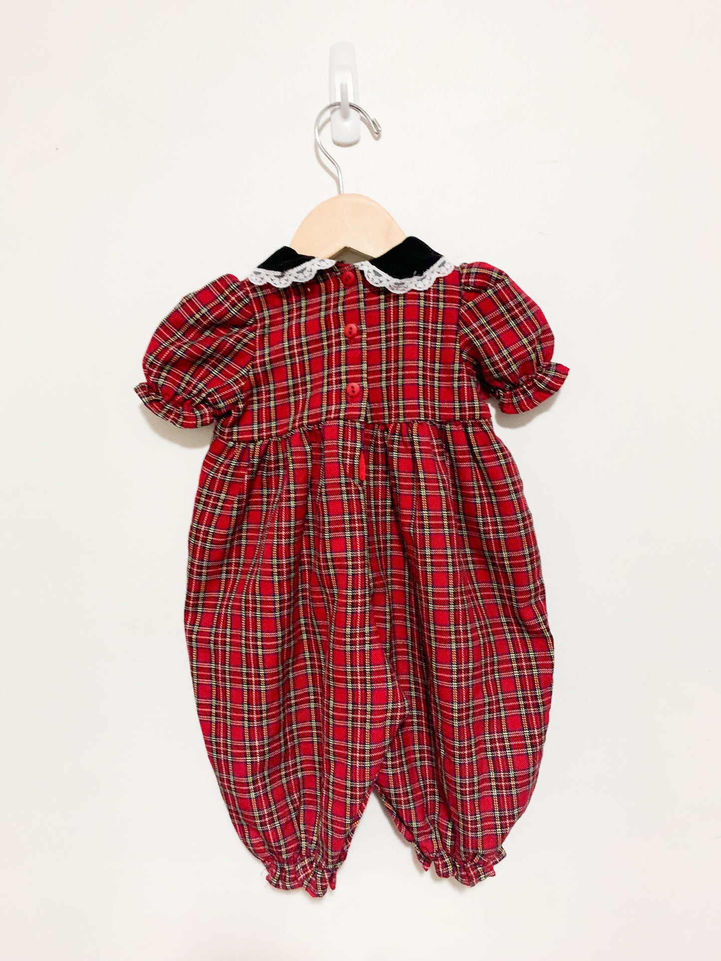 Vintage Cherokee Plaid Romper 3-6 months