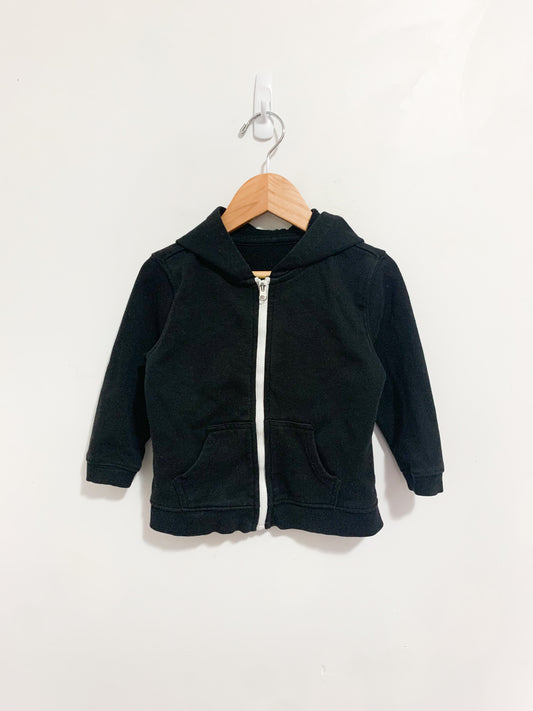 Basic Black Zip Up Hoodie
Size 1-2 years