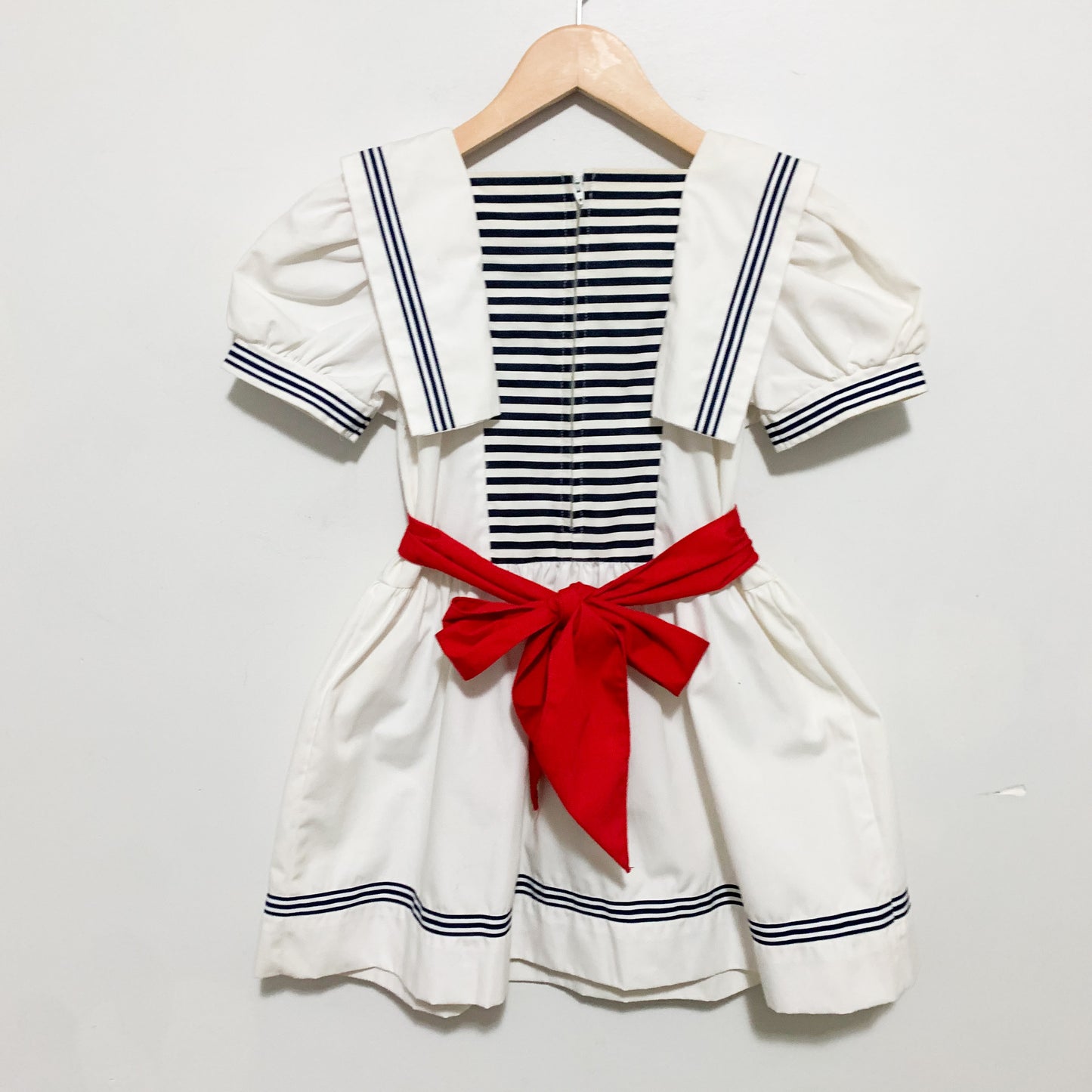 Vintage Puffed Sleeve Sailor Dress 5-7 years