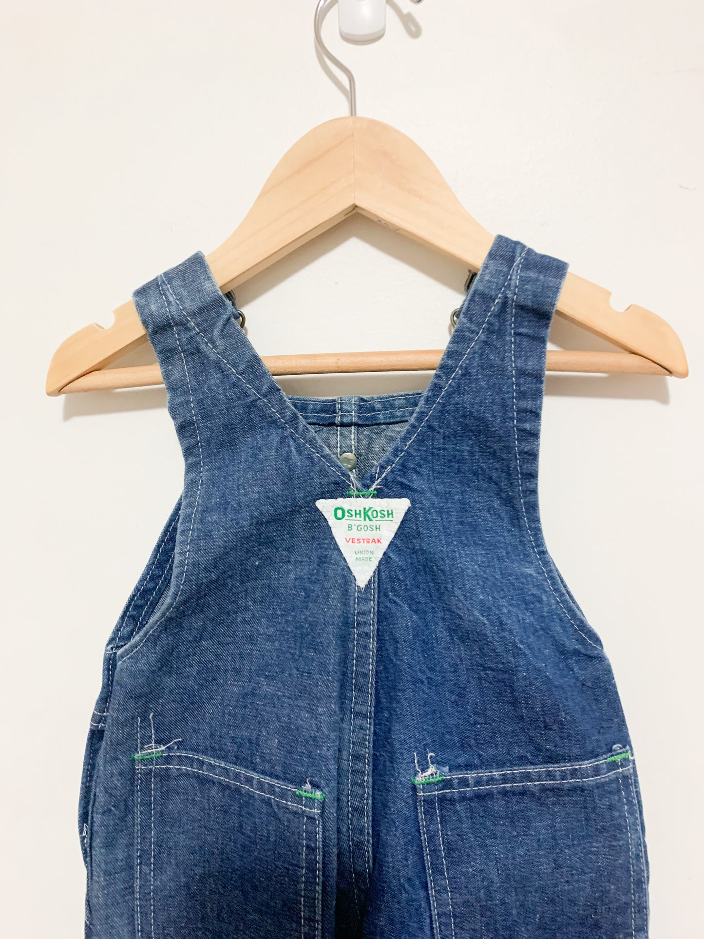 Vintage Oshkosh Denim Overalls 12 months