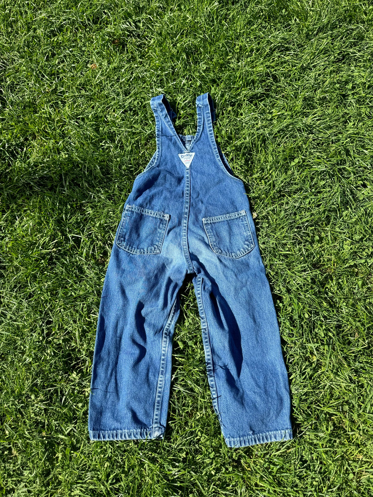 Vintage Oshkosh Denim Overalls 3-4 years