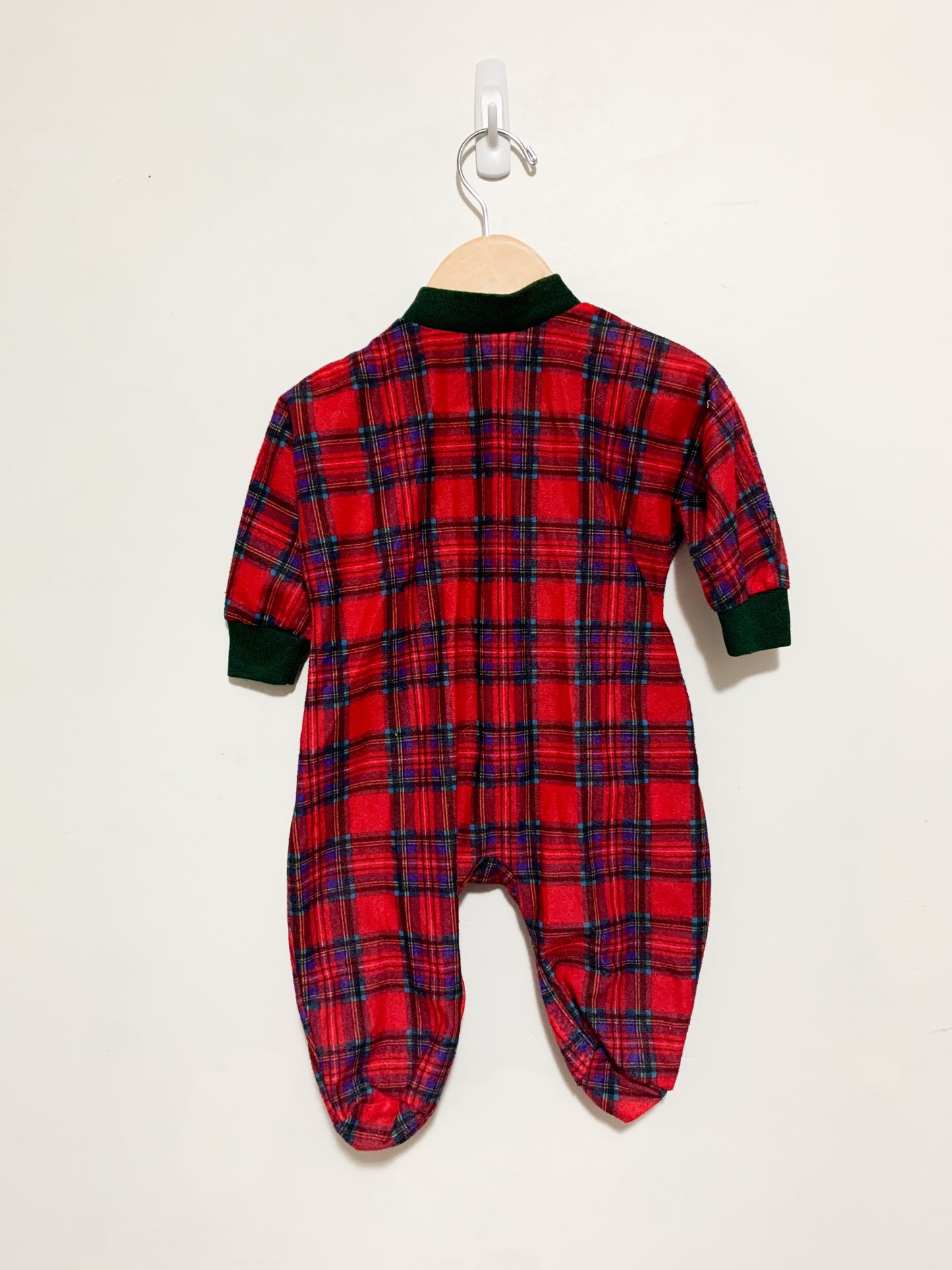 Vintage Plaid Flannel Sleeper 12-18 months