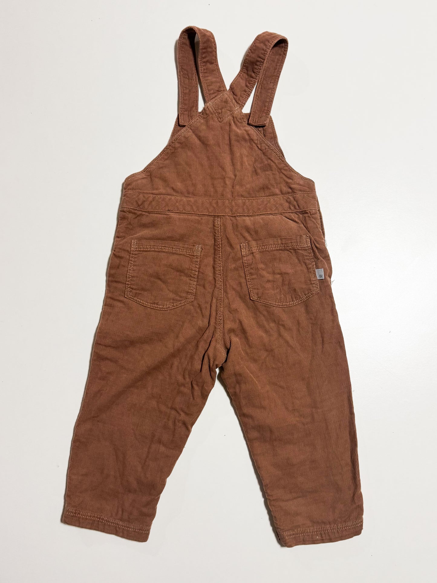 Wheat Cord Lined Overalls size 18m