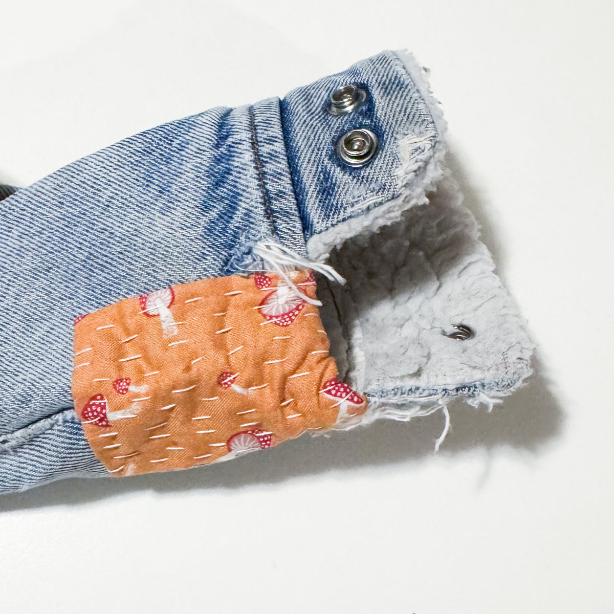 Vintage Levi’s Mended Trucker Jacket size 12-18 months