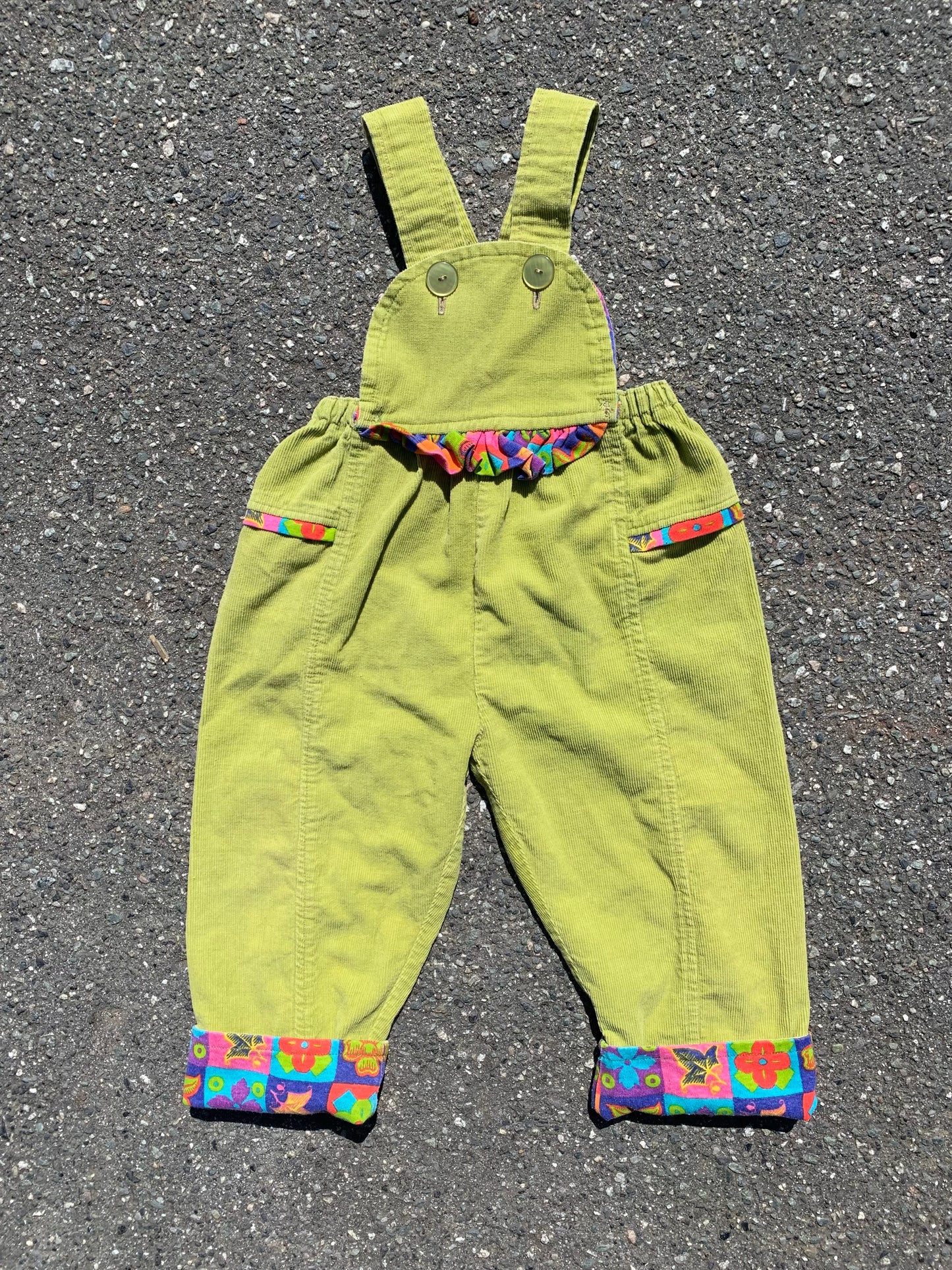 Handmade Corduroy Bubble Overalls 3-4 years