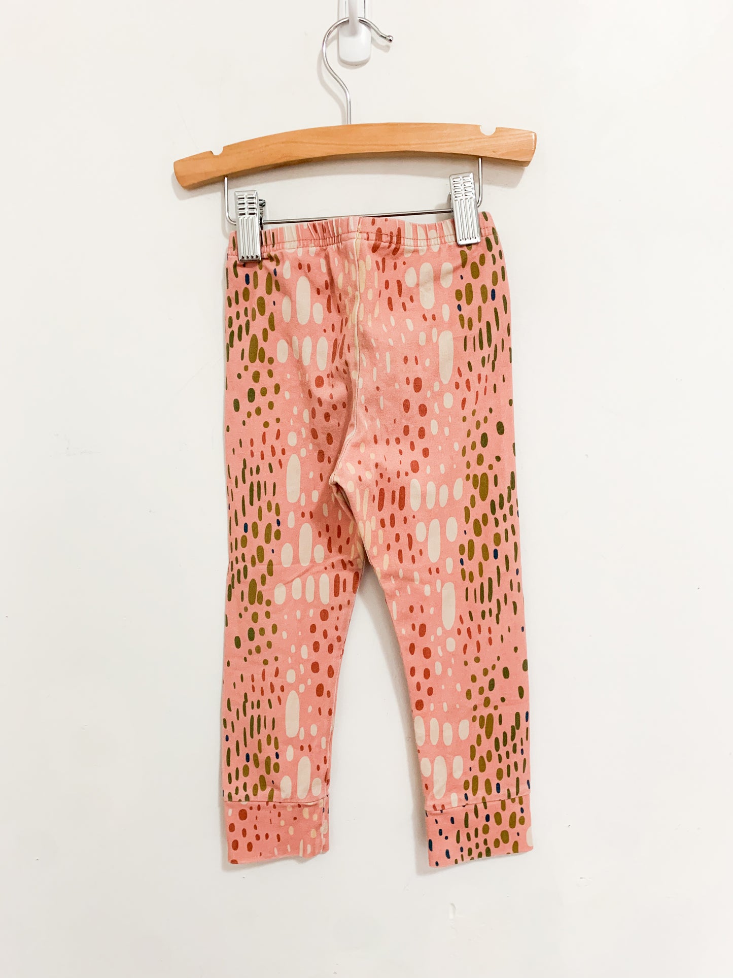 Little & Lively Pebble Pattern Pink Leggings 2T