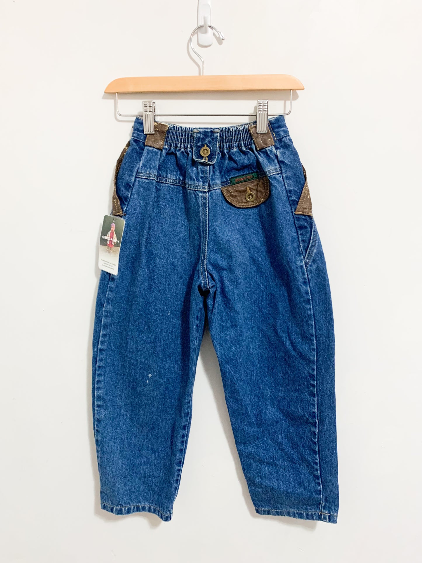 Vintage Scout-Tex Faux Leather Embellished Jeans 6 years