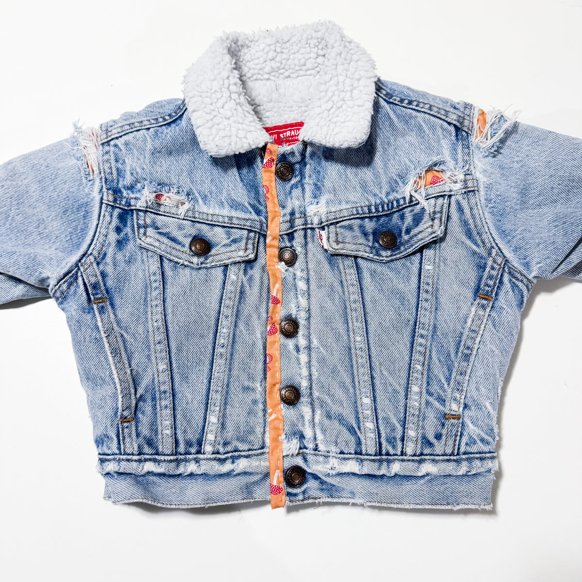 Vintage Levi’s Mended Trucker Jacket size 12-18 months