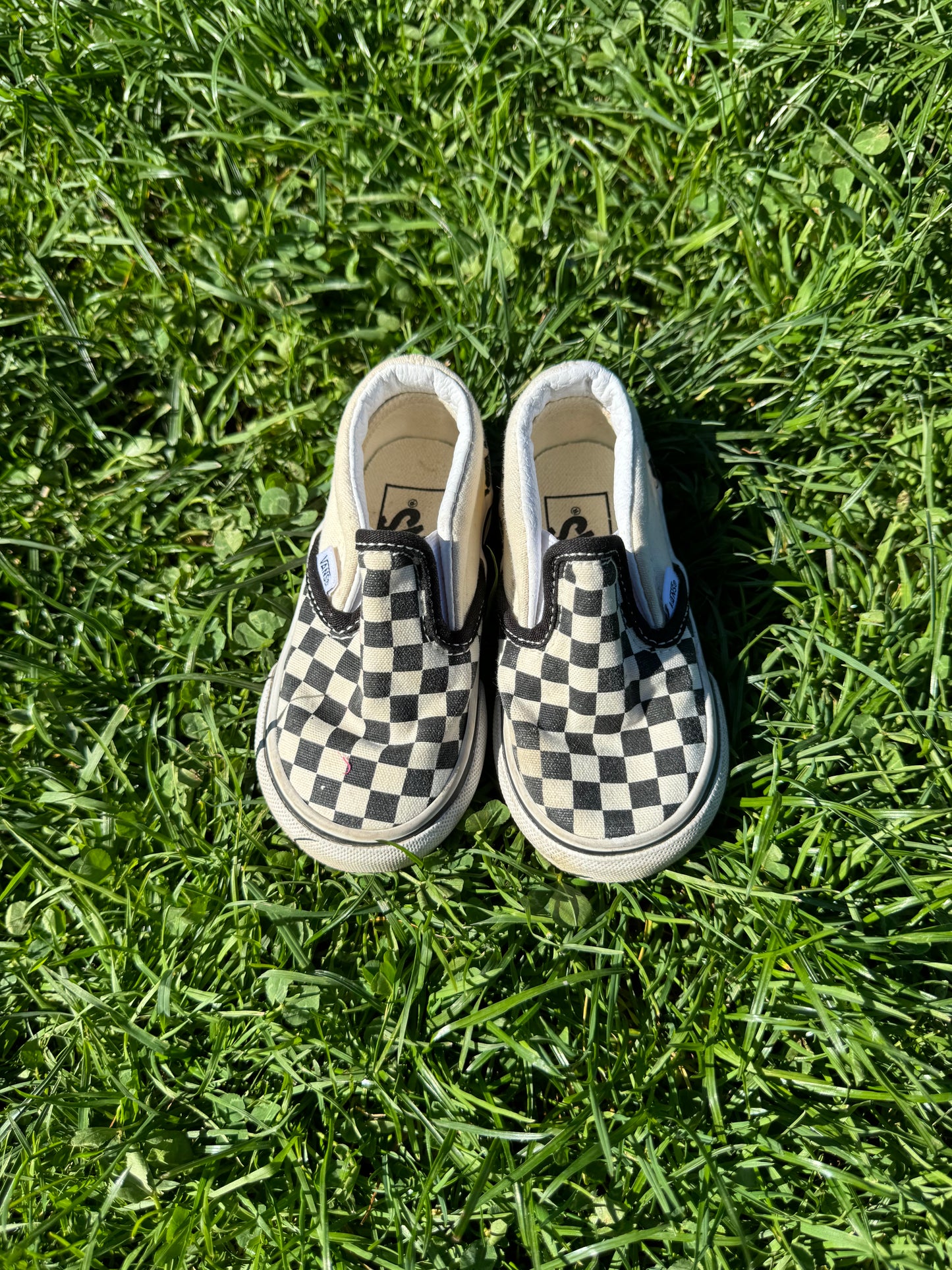 Vans Checkered Slip-On Shoes 5C