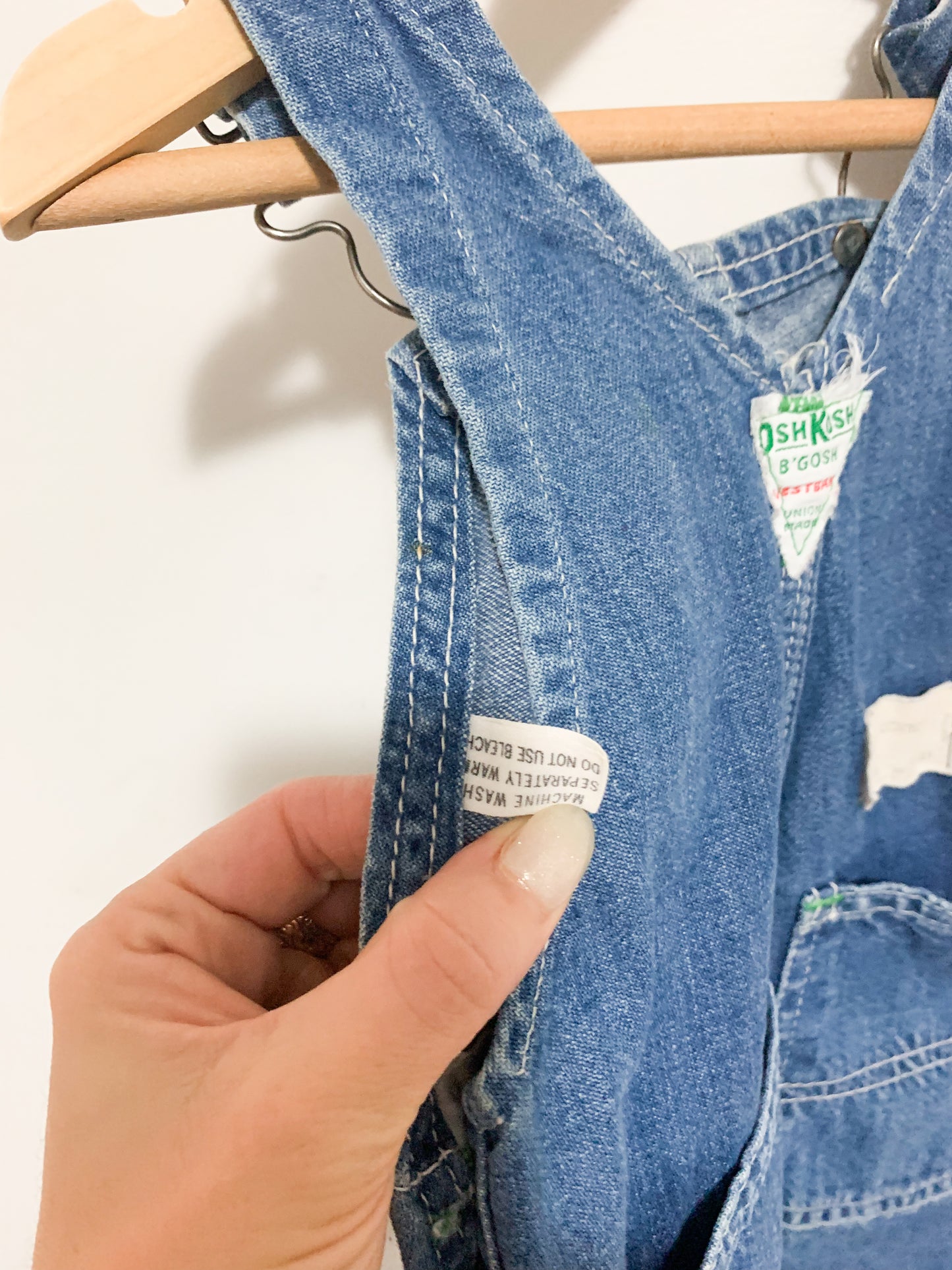 Vintage Oshkosh Denim Overalls 12 months