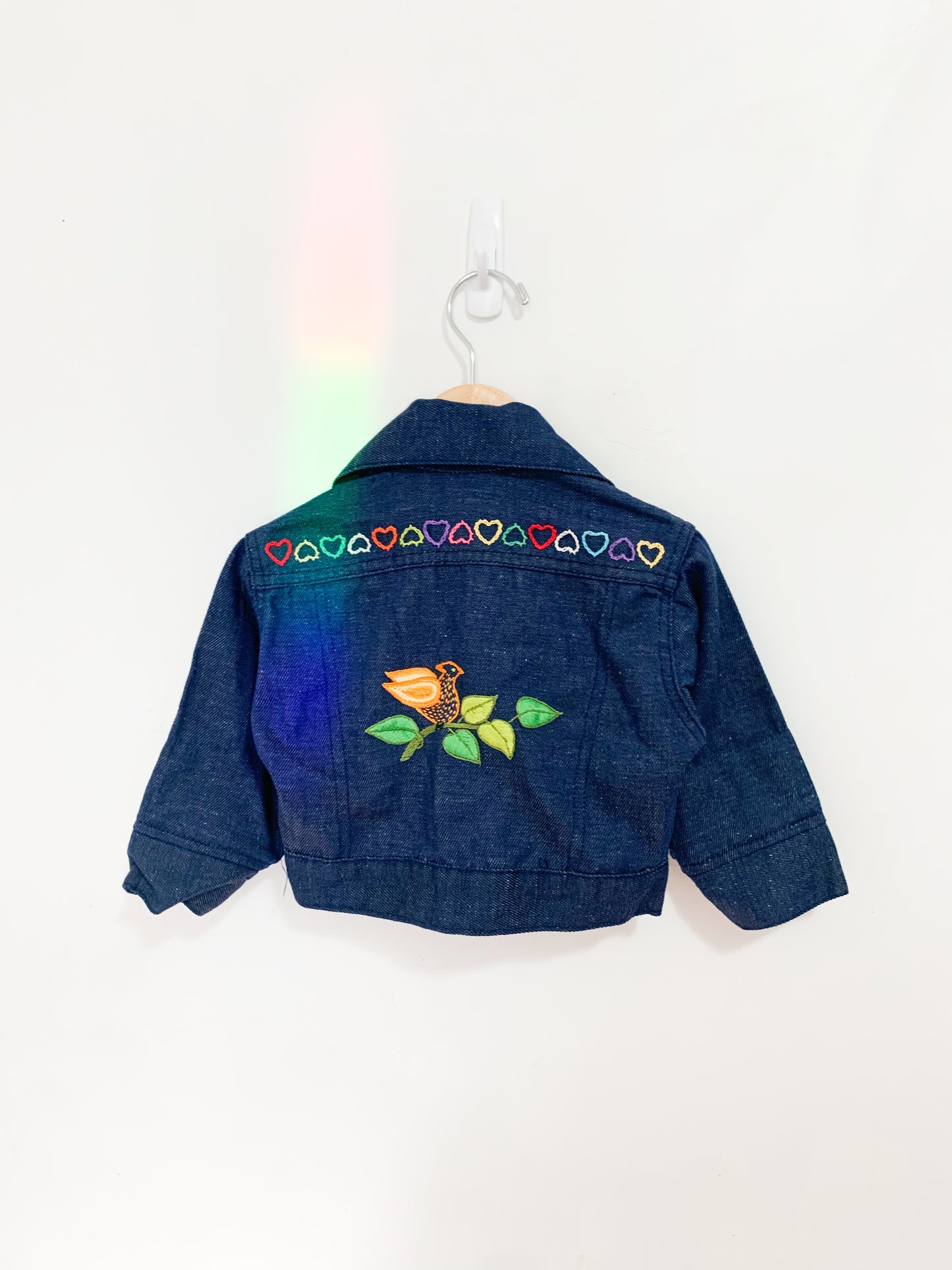 Vintage Levi’s Orange Tab Hand Embroidered Denim Jacket 1-2 years