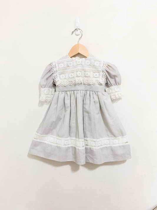 Vintage Elen Henderson Lace Trim Dress 3-4 years