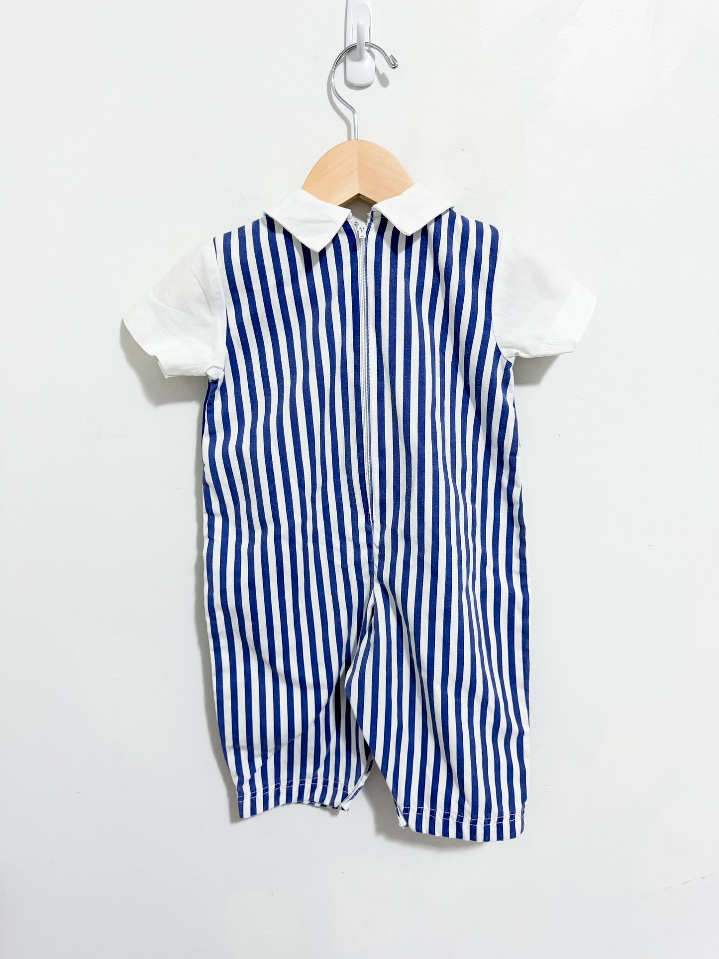 Vintage Vest Striped One Piece Suit 9-18 months