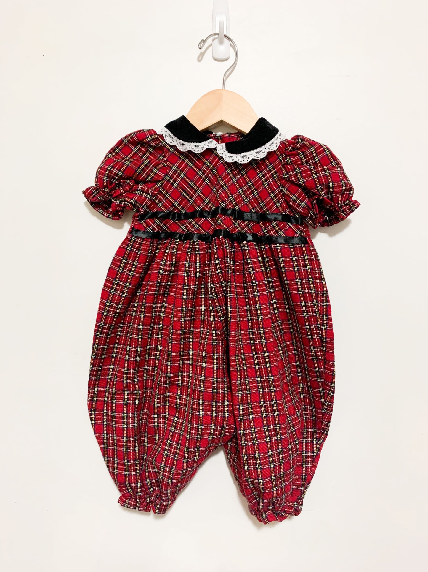 Vintage Cherokee Plaid Romper 3-6 months