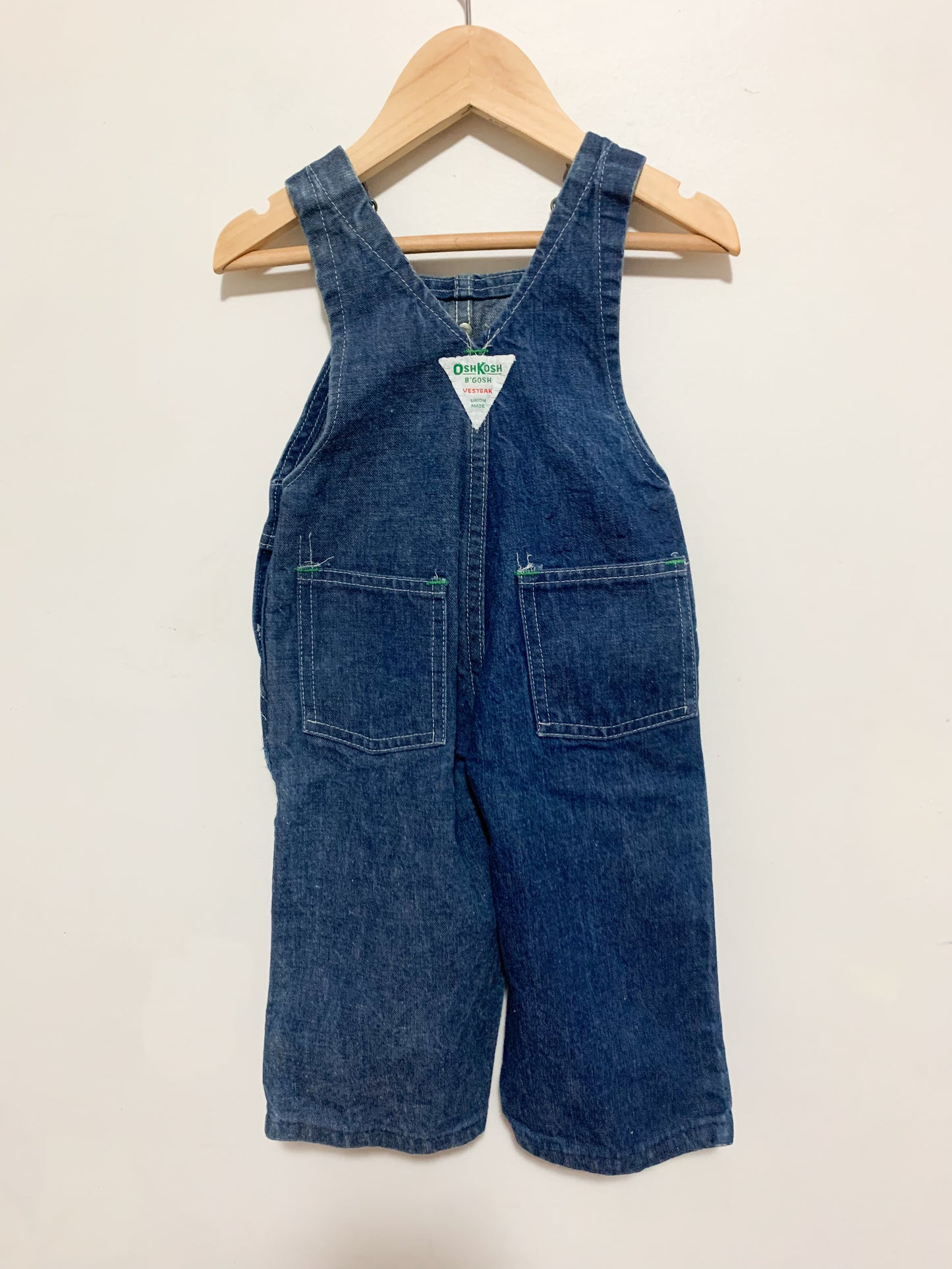 Vintage Oshkosh Denim Overalls 12 months