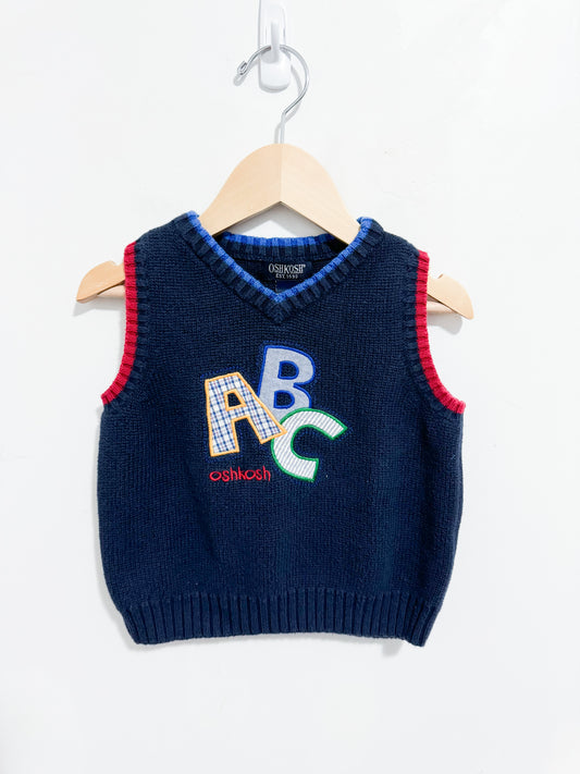 Y2K Oshkosh ABC Sweater Vest 18 months