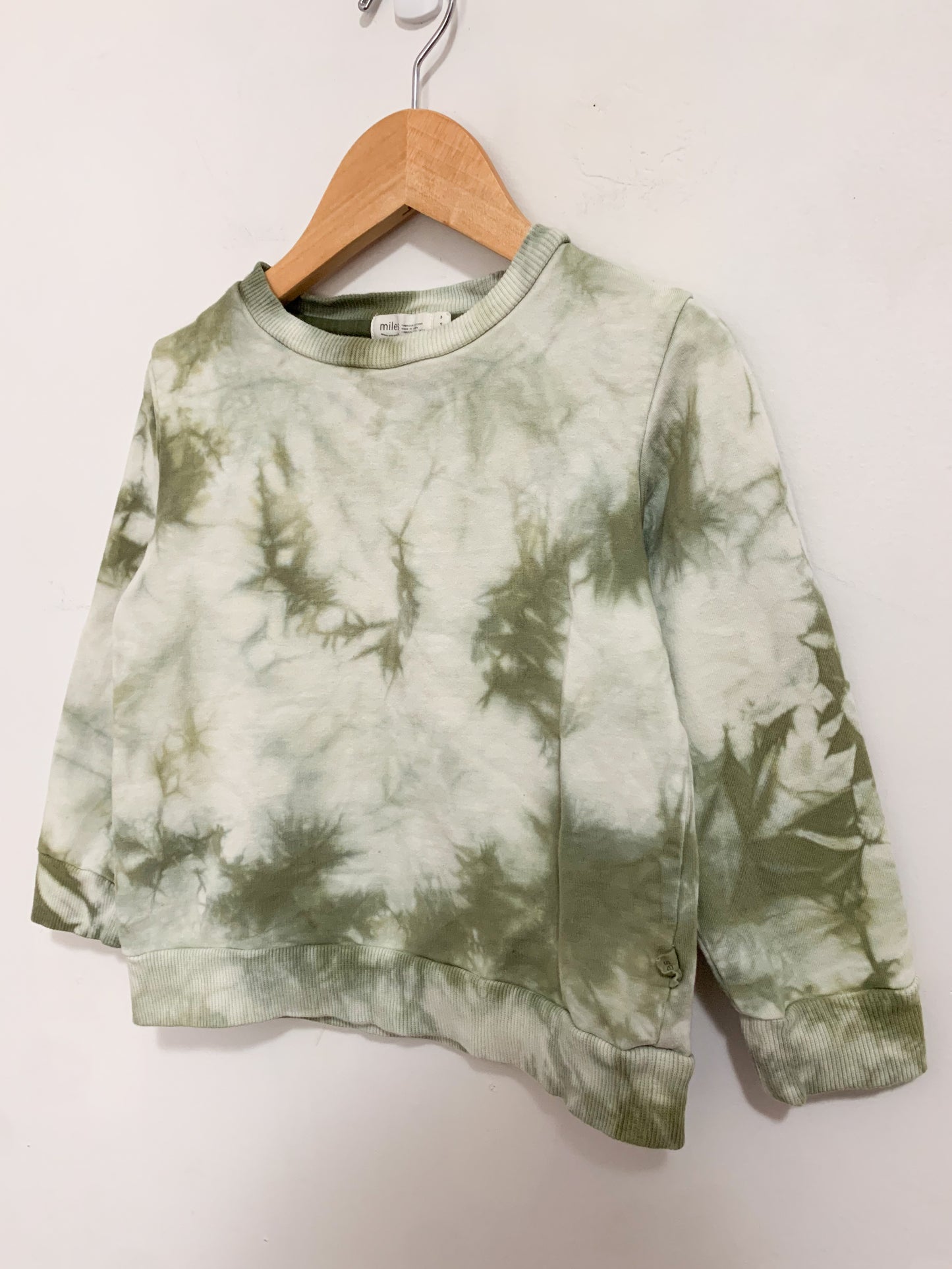 Miles Baby Lightweight French Terry Ice Dye Sweatshirt 3 years