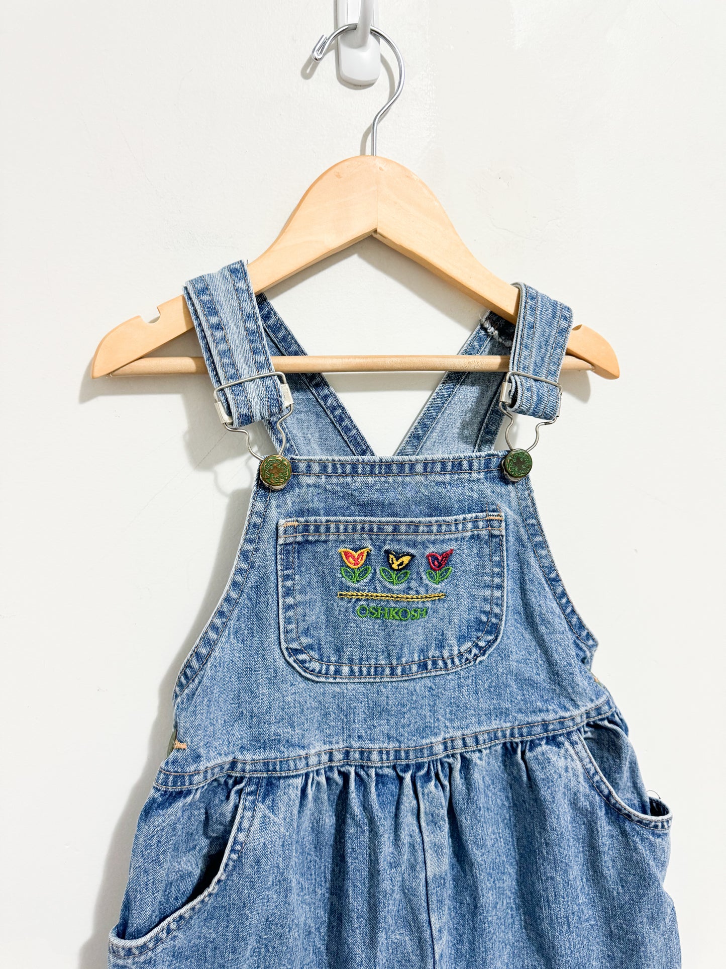 Vintage Oshkosh Denim Bubble Overalls 3X-4 years