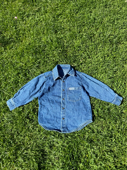 Vintage Guess Chambray Button-Up Shirt 2-3 years