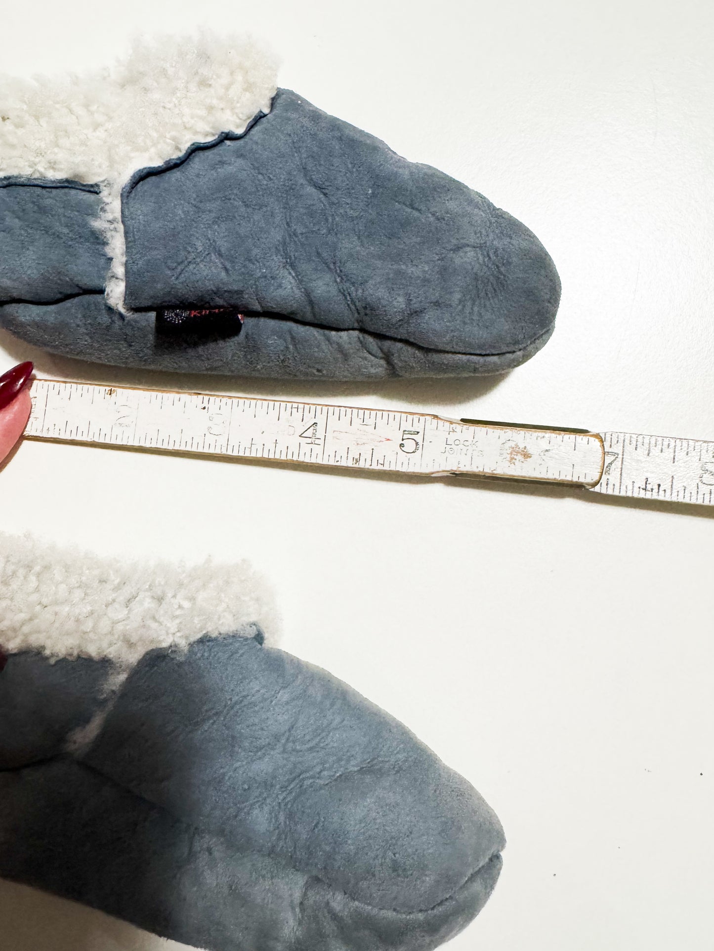 Kina Suede/Shearling Booties 5 US