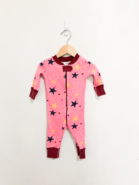 Hanna Andersson Organic Cotton Starfish Footless Sleeper 6-9 months