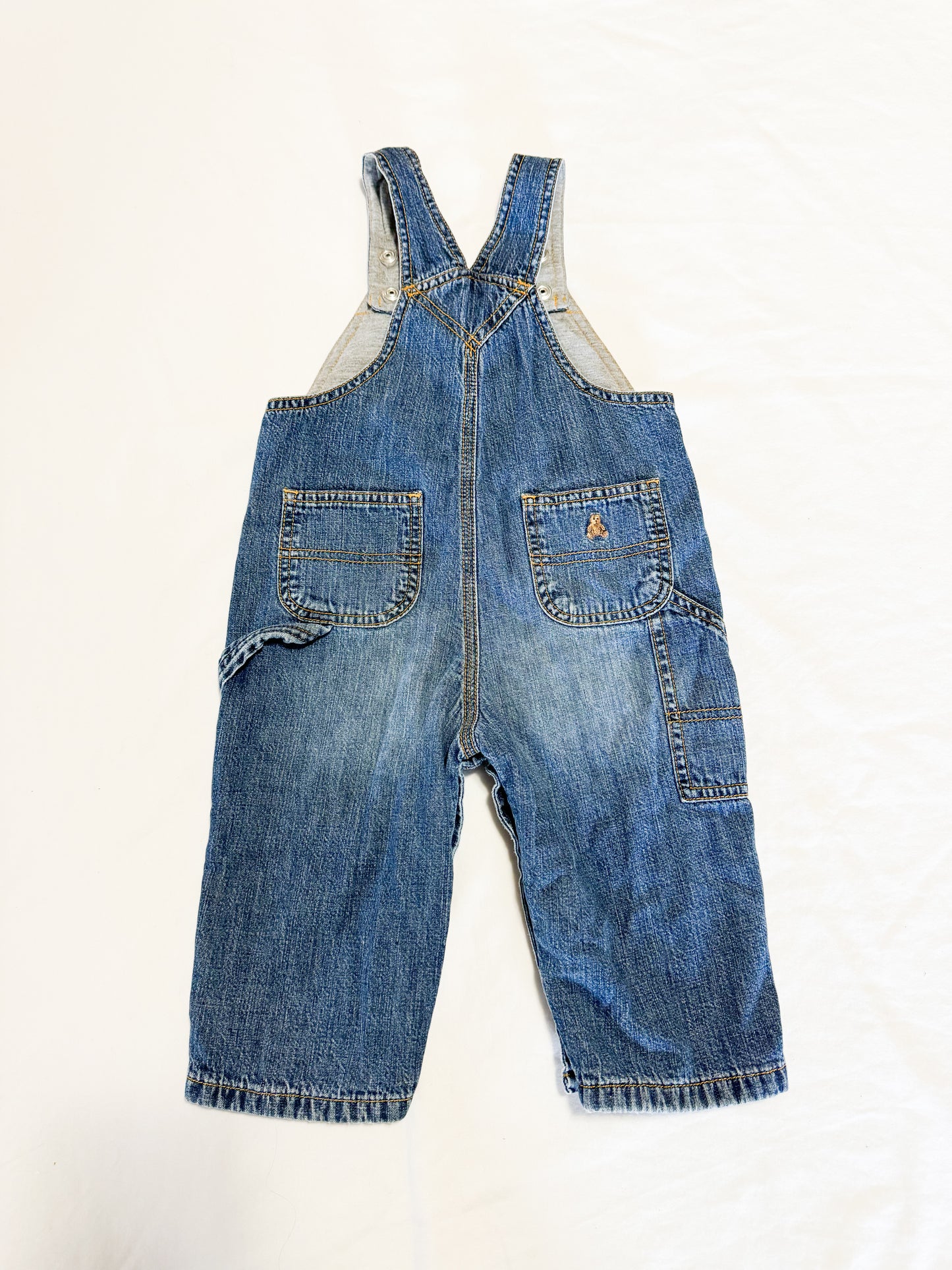 Vintage/Y2K Gap Denim Jersey Lined Overalls 1-2 years