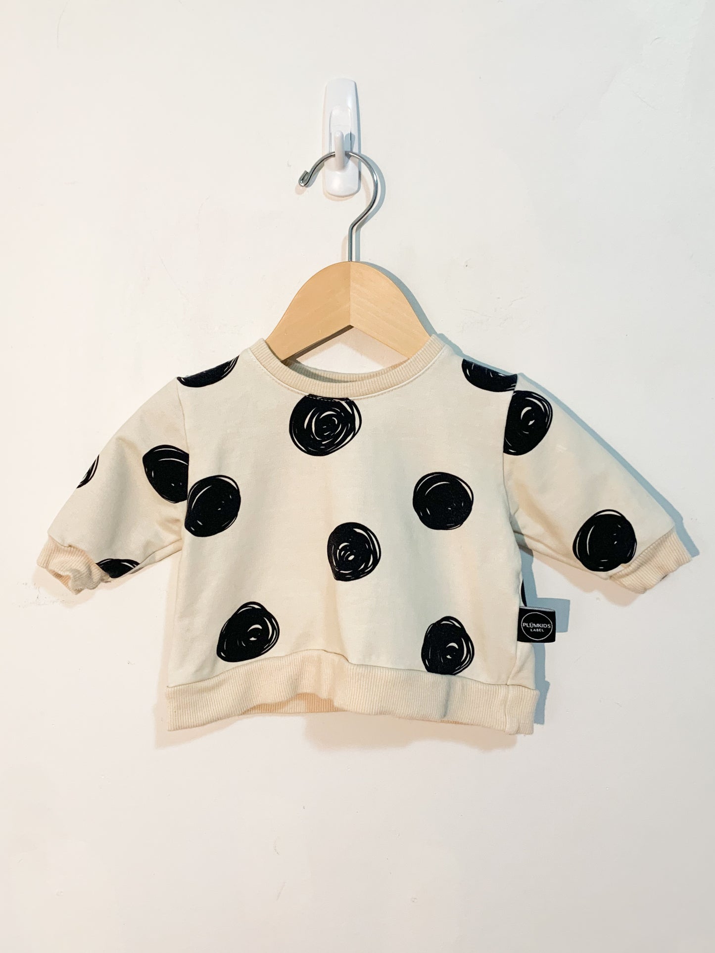 Plüm Kids Polka Dot Sweatshirt 0-3 months