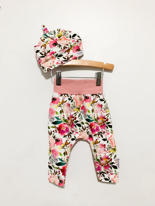 Sugar Sandwich Floral Cotton Grow with me Set 3-6 months