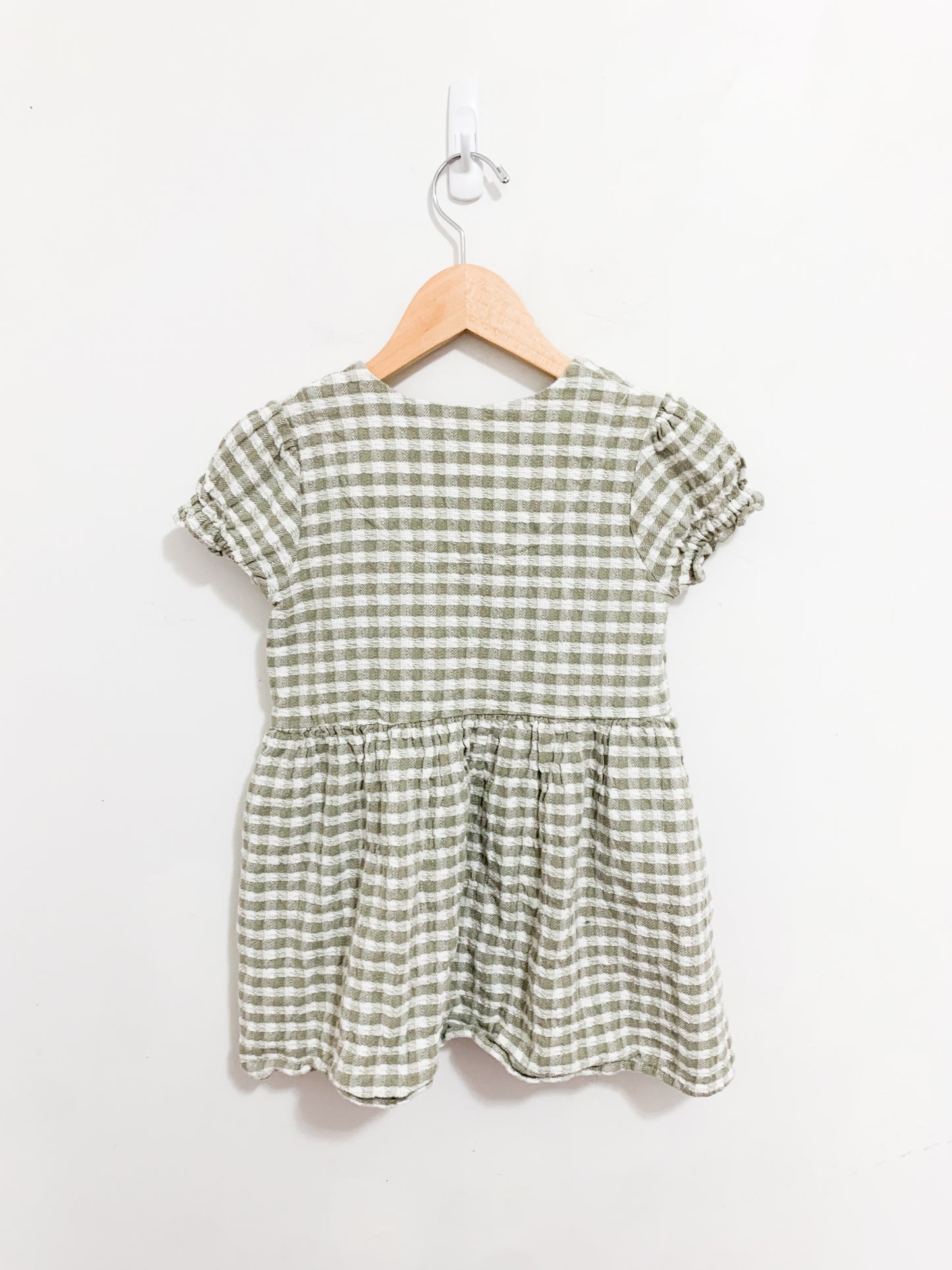 Rylee + Cru Checkered Cotton Dress 4-5 years