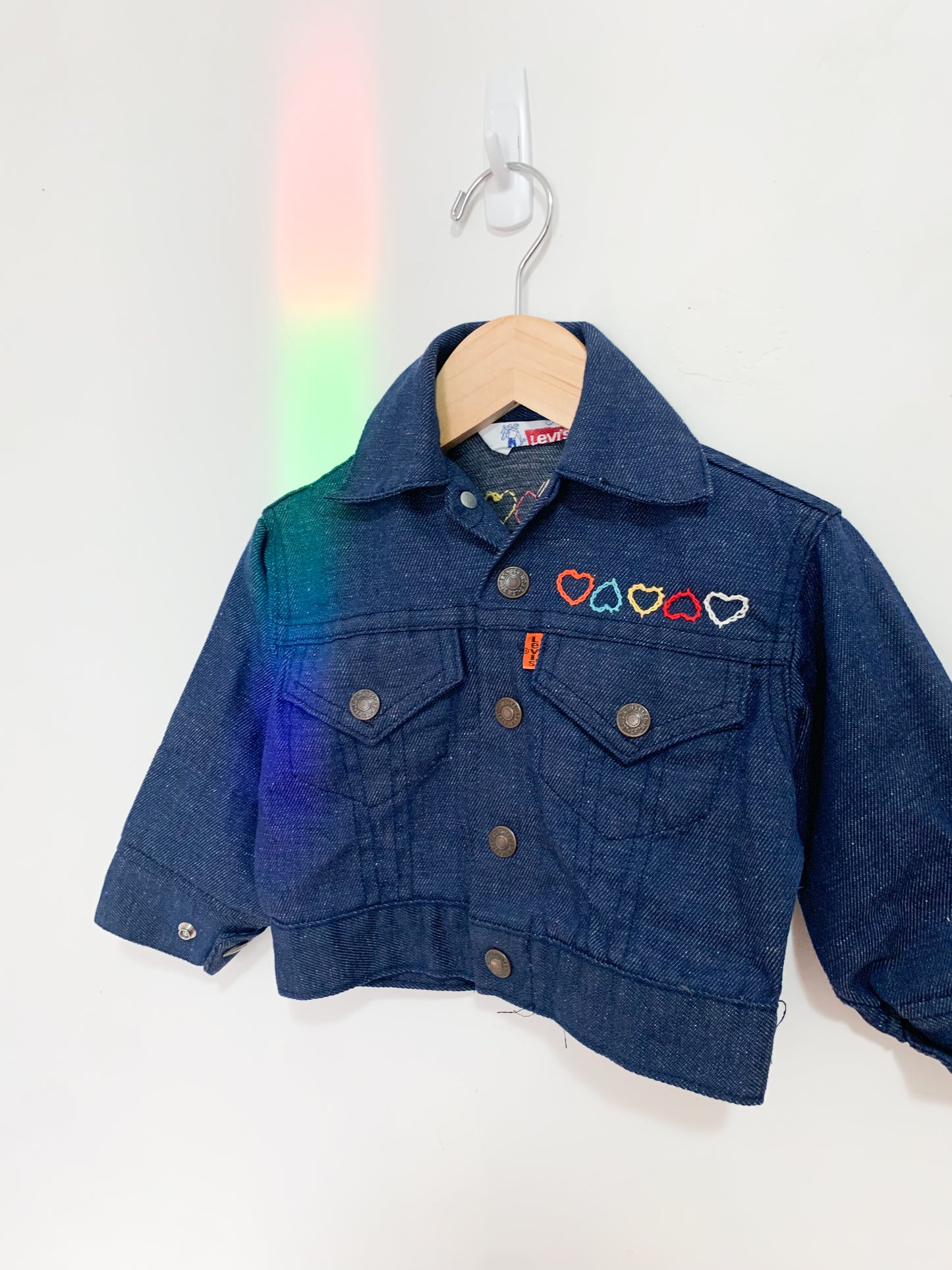 Vintage Levi’s Orange Tab Hand Embroidered Denim Jacket 1-2 years