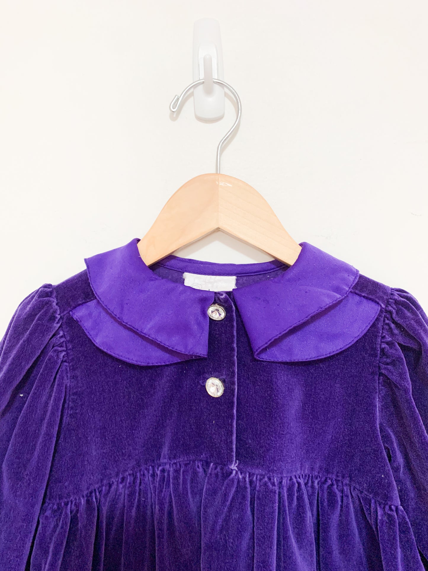 Vintage Please Mum Satin + Velvet Dress 1-2 years