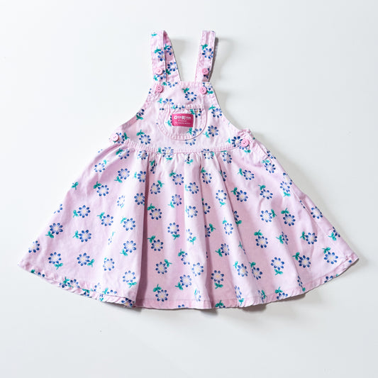 Vintage Oshkosh Pink floral circle skirt Shortalls