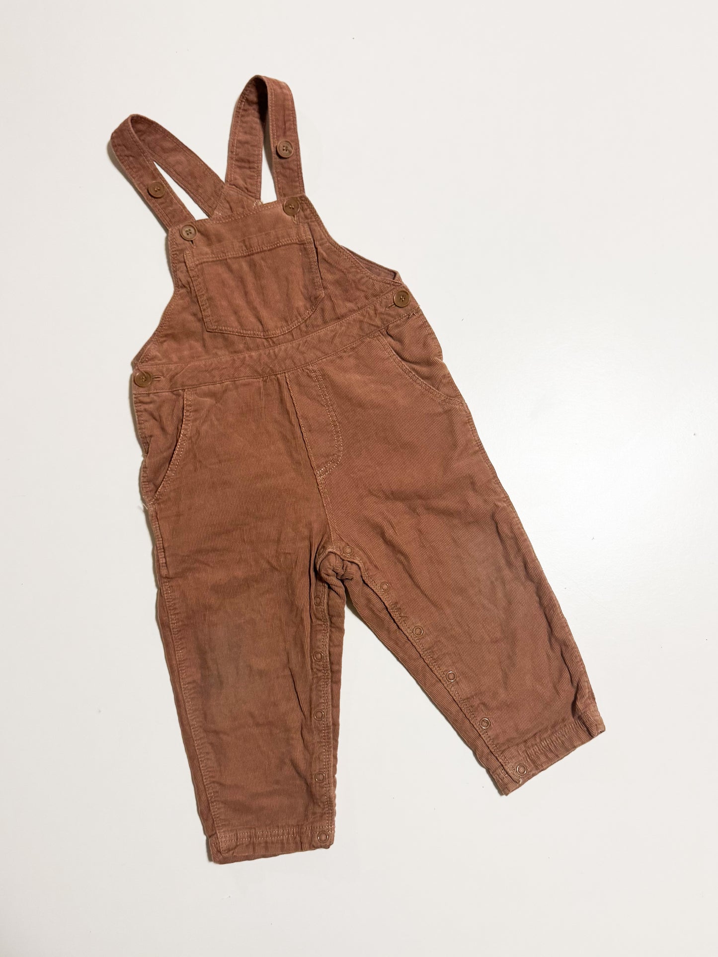 Wheat Cord Lined Overalls size 18m