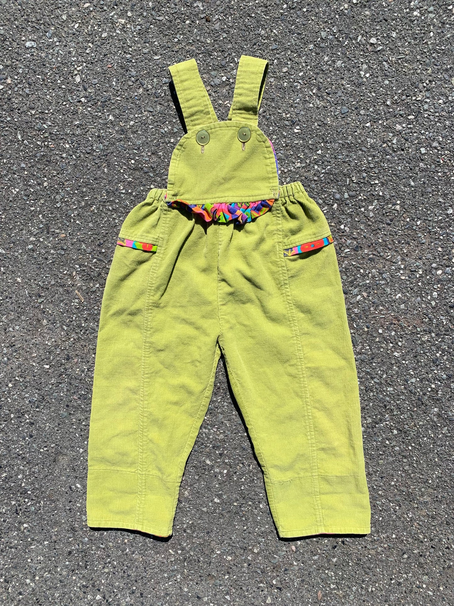 Handmade Corduroy Bubble Overalls 3-4 years