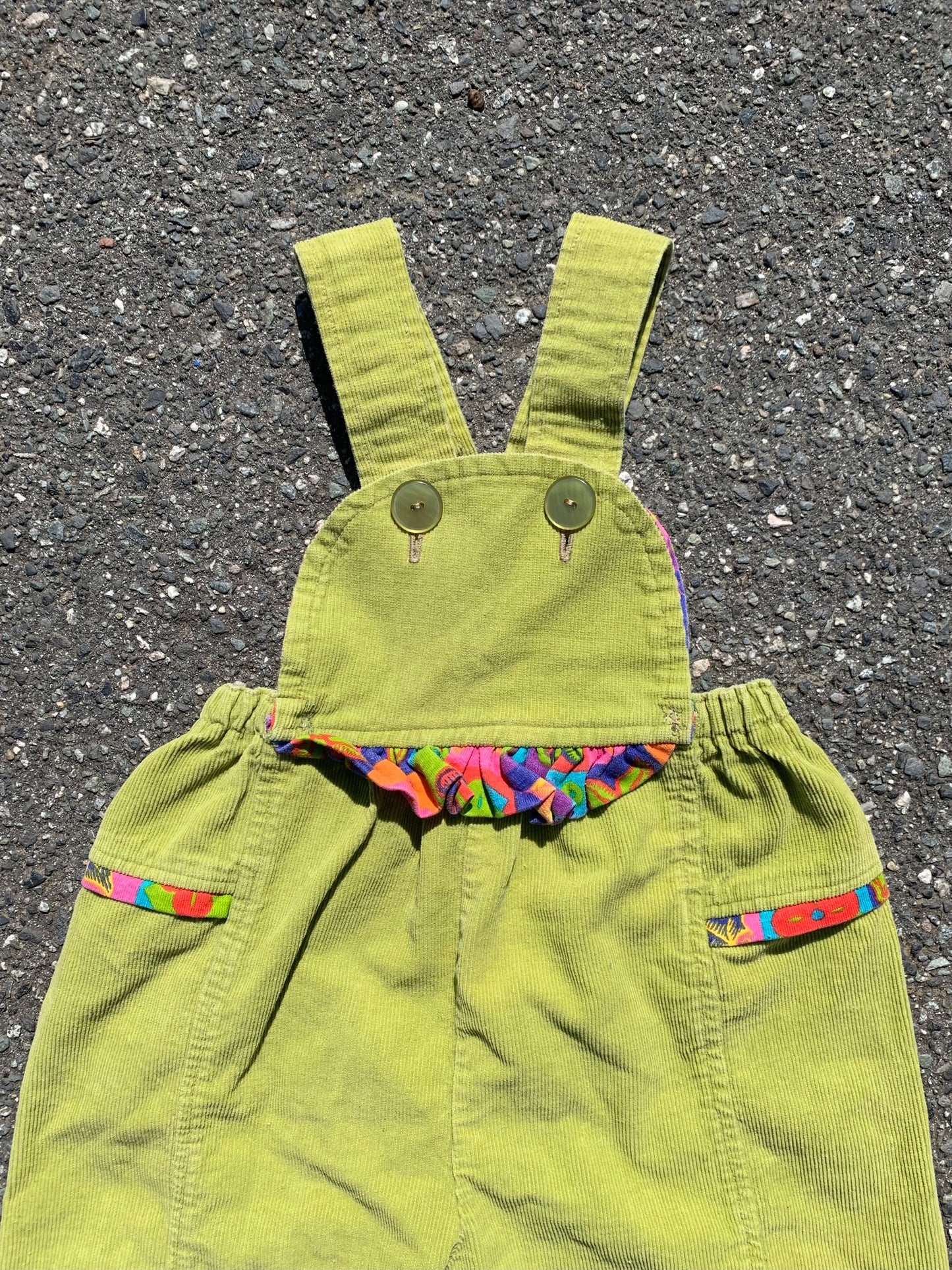 Handmade Corduroy Bubble Overalls 3-4 years