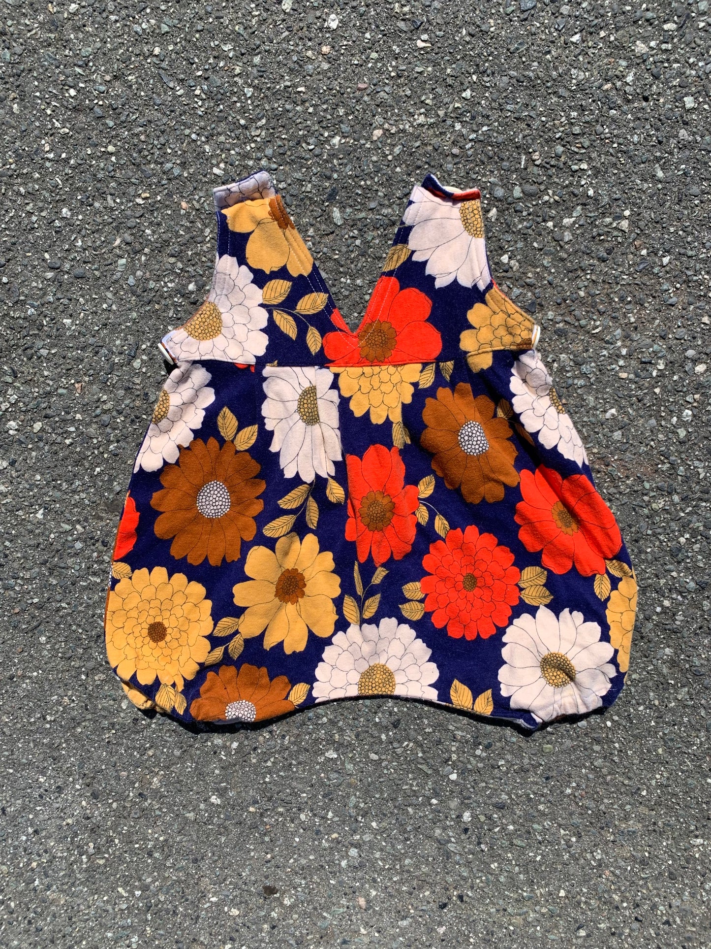 Handmade Vintage Floral Bubble Suit 1-2 years