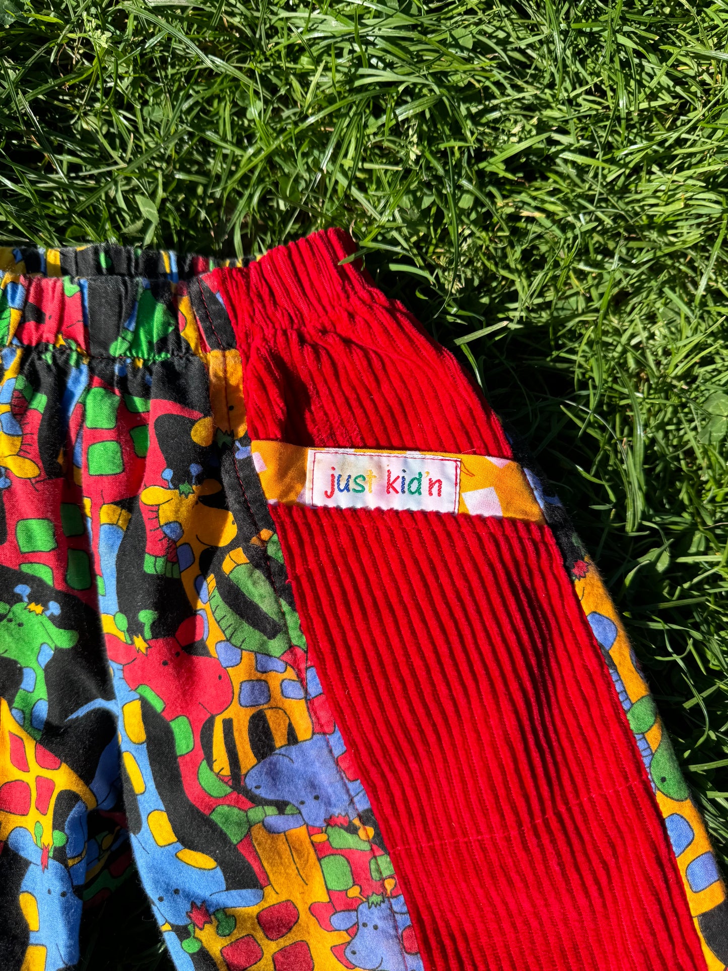 Vintage Just Kid’n Giraffe Reversible Bubble Pants 3-4 years