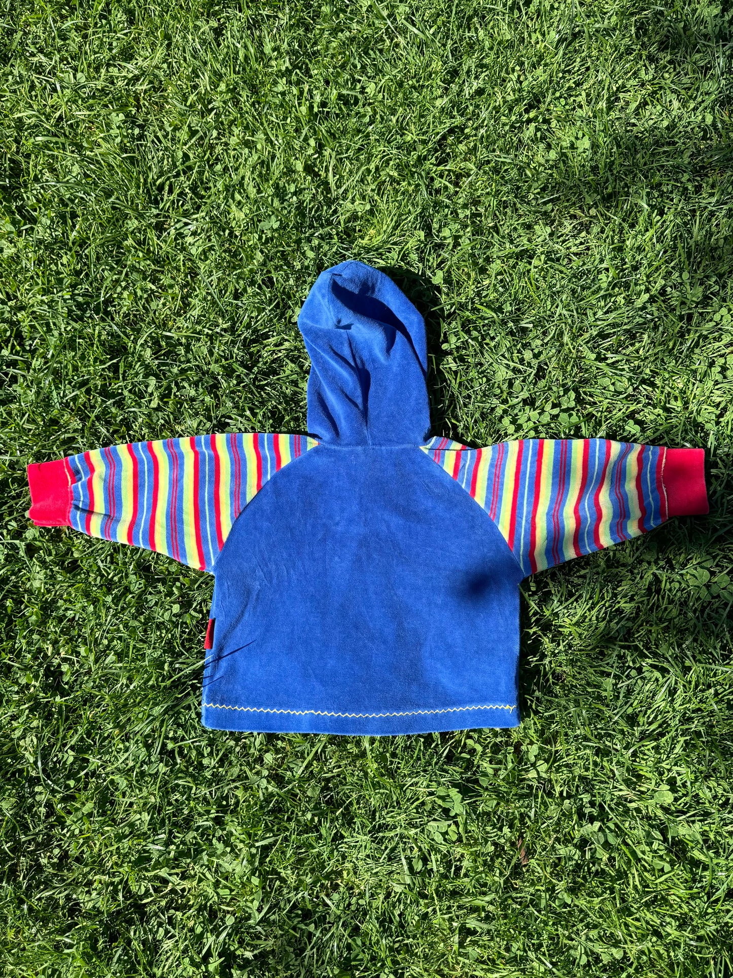 Vintage Velour Hooded Top 1-2 years